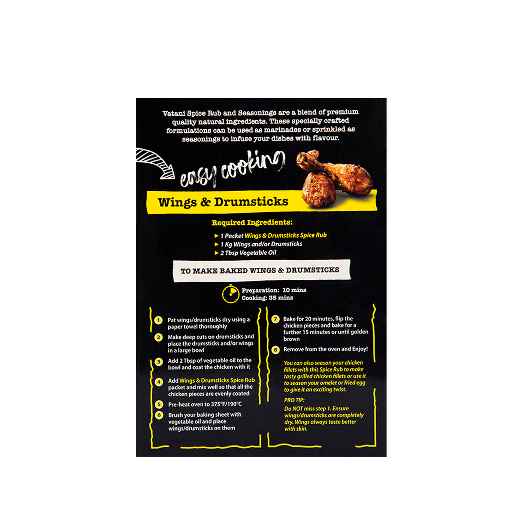 Vatani Spice Rub Wings & Drumsticks Box How to Cook